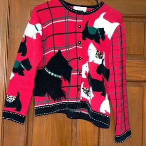Susan Bristol Scottish Terrier Christmas Sweater PL
